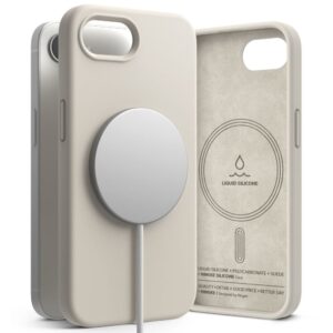 Citas preces Ringke  Ringke Silicone Magsafe iPhone 16e Case - Beige 