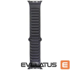 Citas preces Audi  Audi Logo Genuine Leather Magnetic Ring Strap for Apple Watch 40 / 41 / 42 mm - Black 