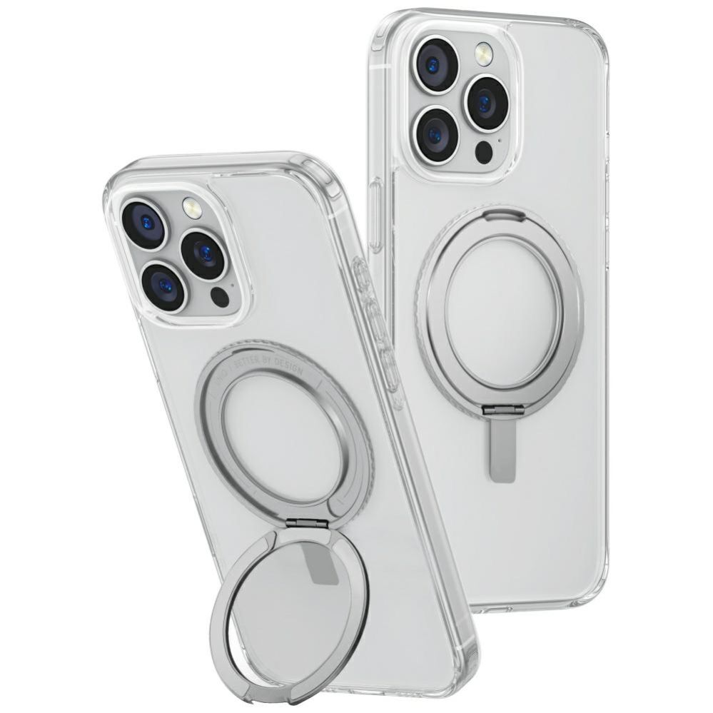 Citas preces UNIQ Uniq Swivix 360 Rotating Kickstand Case for iPhone 16 Pro Max - Transparent
