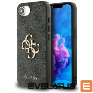 Citas preces Guess  Guess 4G Big Logo Case for iPhone 16e - Black 