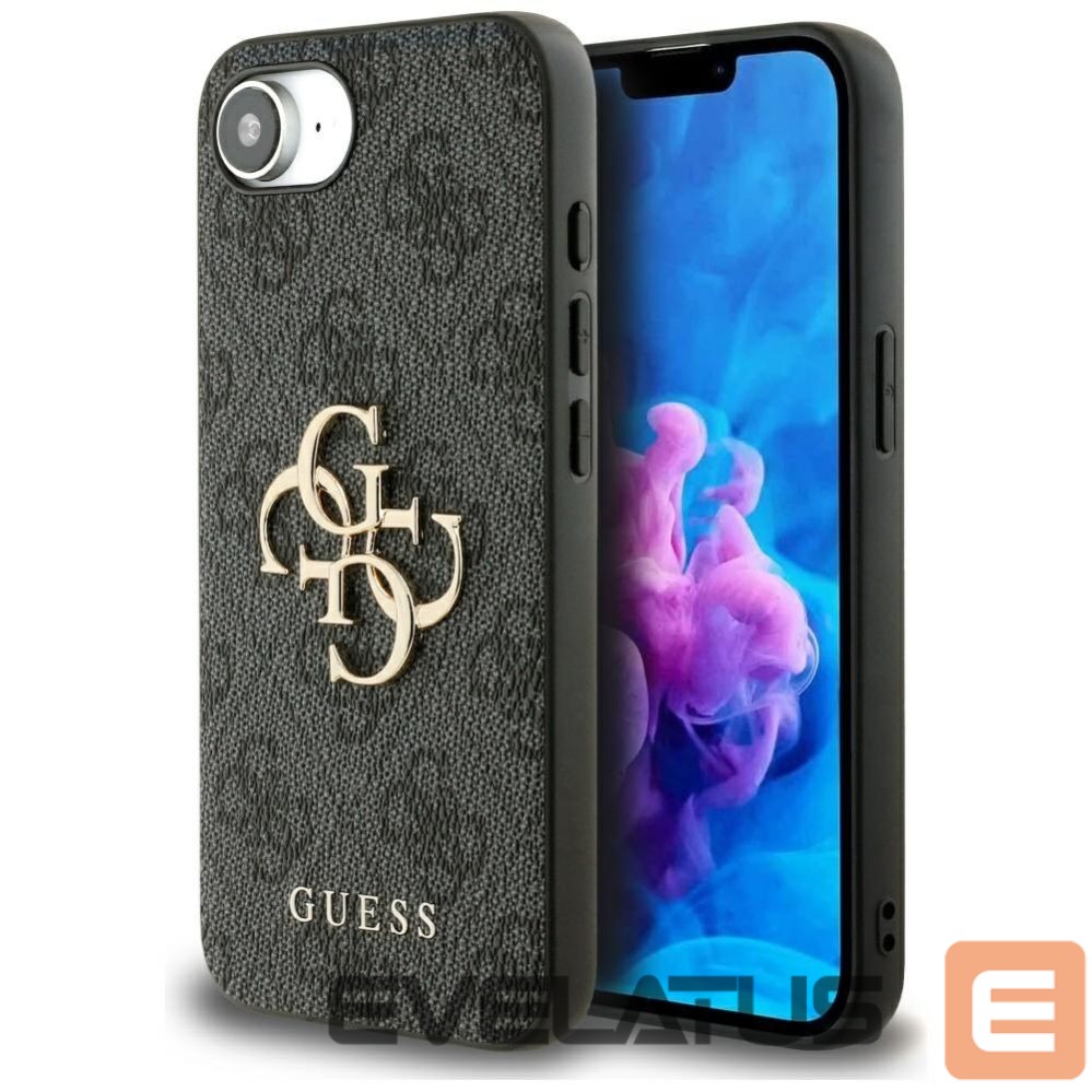 Citas preces Guess Guess 4G Big Logo Case for iPhone 16e - Black