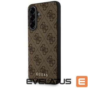 Citas preces Guess  Guess 4G Metal Gold Logo Case for Samsung Galaxy A36 - Brown 