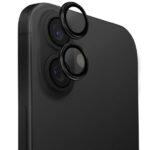 Kitos prekės UNIQ  Uniq Optix Aluminum Camera Lens Protector iPhone 16 / 16 Plus with applicator - black 