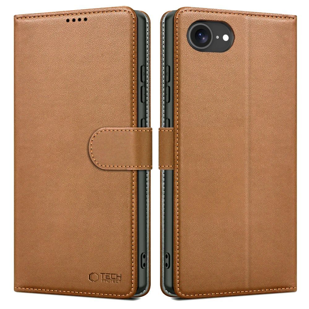 Kitos prekės Tech-Protect Tech-Protect Wallet Case for iPhone 16e - Brown