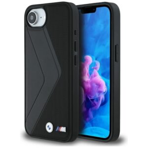 Citas preces BMW  BMW Oversized Stripes MagSafe case for iPhone 16e - black 