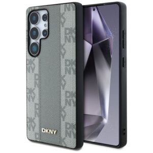 Другие товары DKNY  DKNY Leather Checkered Pattern MagSafe Case for Samsung Galaxy S25 Ultra - Gray 