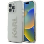 Citas preces Karl Lagerfeld  Karl Lagerfeld IML Rhinestones Logo iPhone 16 Pro Case - Clear 