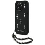 Other goods Karl Lagerfeld  Karl Lagerfeld Saffiano Crystals w/Chain iPhone 16 Pro Case - Black 