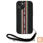 Muud kaubad Karl Lagerfeld  Karl Lagerfeld Saffiano Athleisure Stripes Cord iPhone 15 Case - Red 