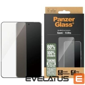 Citas preces Panzer Glass  PanzerGlass Ultra-Wide Fit Tempered Glass w. Black Frame for Xiaomi 15 Ultra 