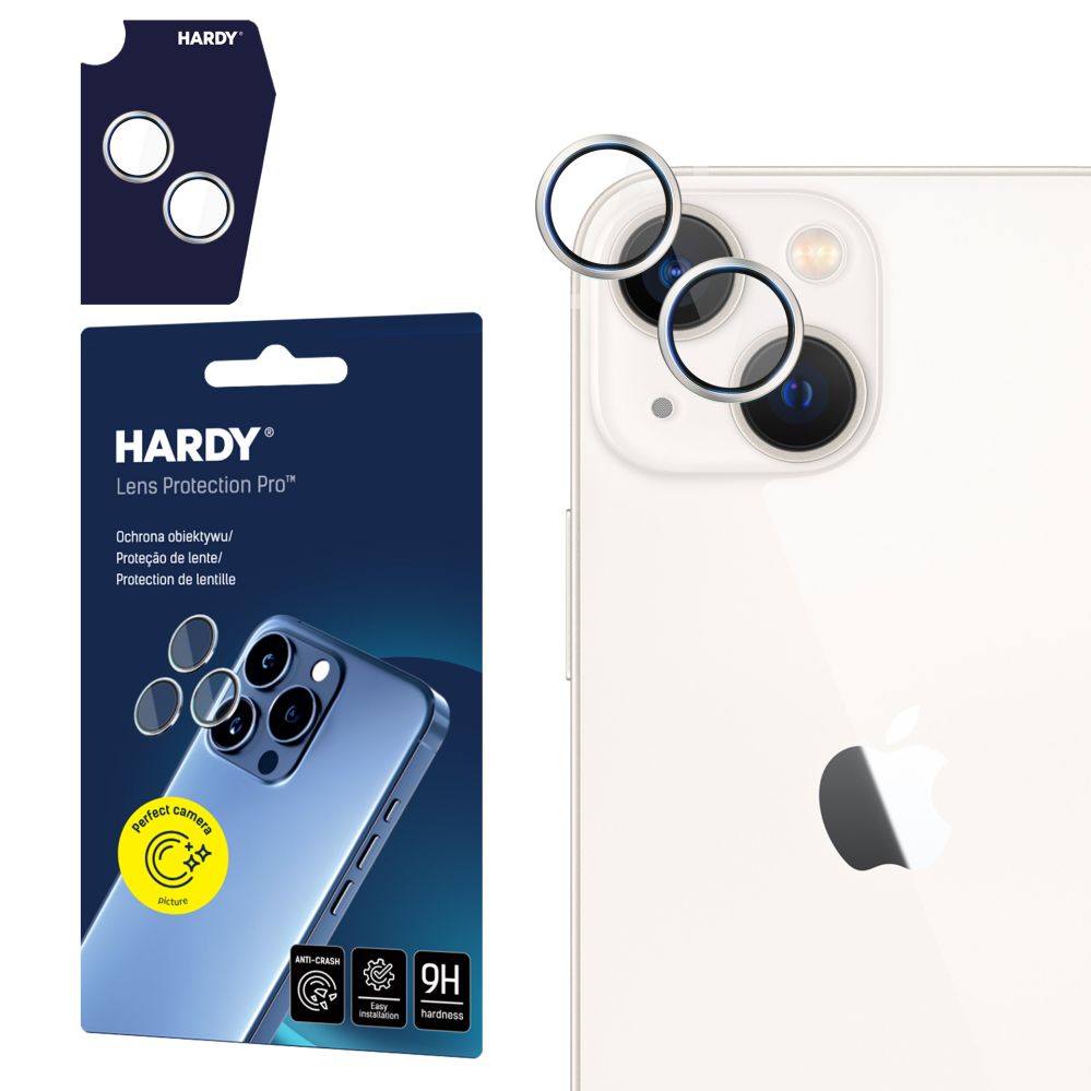 Muud kaubad 3MK 3mk HARDY Lens Protection Pro Glass for Apple iPhone 13 Mini / 13 - Silver