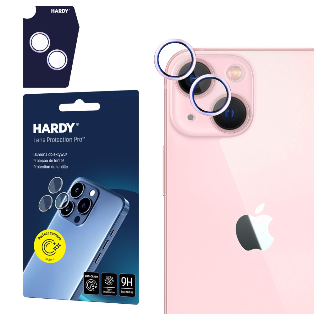 Muud kaubad 3MK 3mk HARDY Lens Protection Pro Glass for Apple iPhone 15 / 15 Plus - Pink