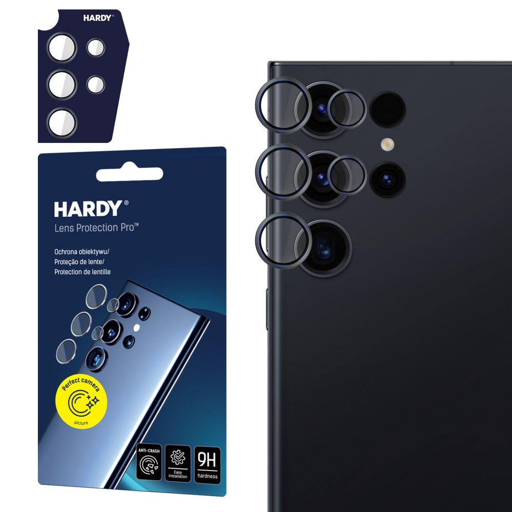 Muud kaubad 3MK 3mk HARDY Lens Protection Pro for Samsung Galaxy S23 Ultra - Black