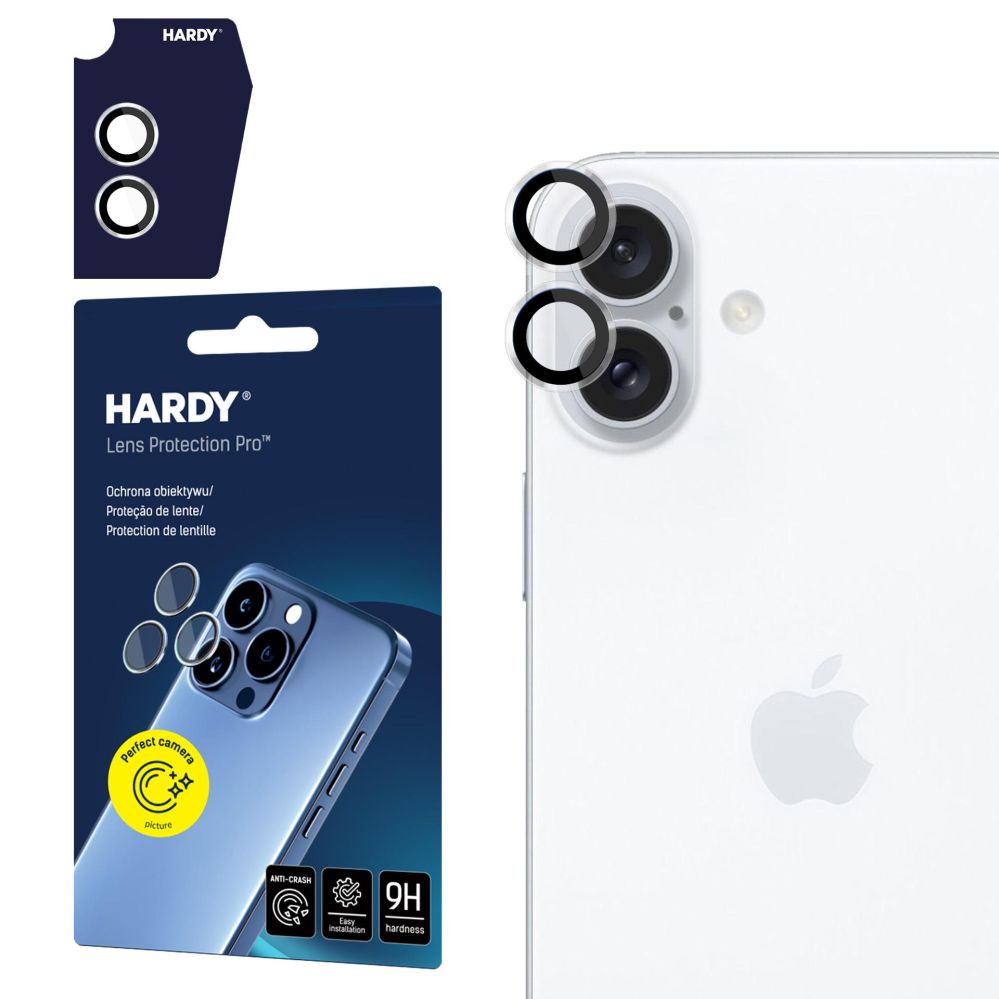 Muud kaubad 3MK 3mk HARDY Lens Protection Pro Glass for Apple iPhone 16 / 16 Plus - Clear