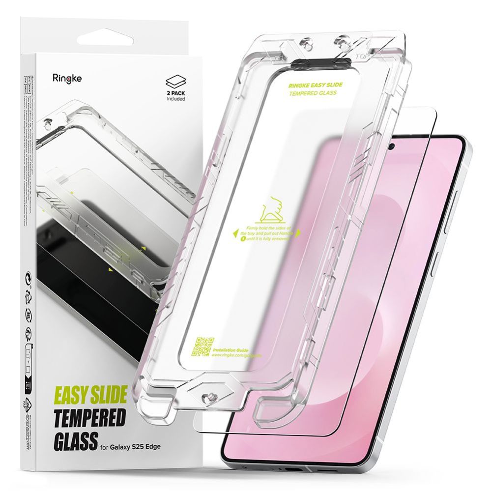 Muud kaubad Ringke Ringke Easy Slide 2-pack tempered glass for Samsung Galaxy S25 Edge - transparent