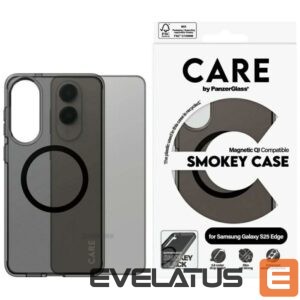 Citas preces Panzer Glass  CARE by PanzerGlass Flagship Urban Combat Black QI Case for Samsung Galaxy S25 Edge - Semi-transparent 