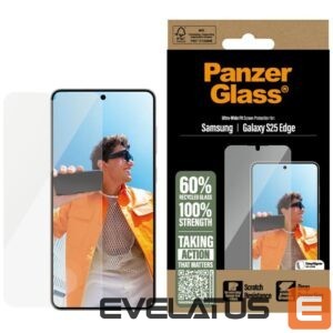 Citas preces Panzer Glass  PanzerGlass Ultra-Wide Fit Tempered Glass for Samsung Galaxy S25 Edge - Clear 