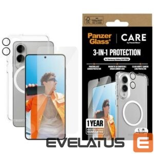 Citas preces Panzer Glass  CARE by PanzerGlass Flagship 3in1 Case+Glass+Lens for Samsung Galaxy S25 Edge - transparent 