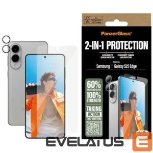 Citas preces Panzer Glass  PanzerGlass Hoops+UWF 2in1 Glass+Lens for Samsung Galaxy S25 Edge - transparent 