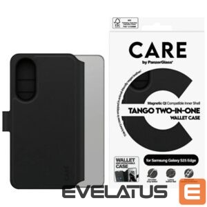 Citas preces Panzer Glass  CARE by PanzerGlass Feature Tango 2in1 Wallet Qi Case for Samsung Galaxy S25 Edge - Black 