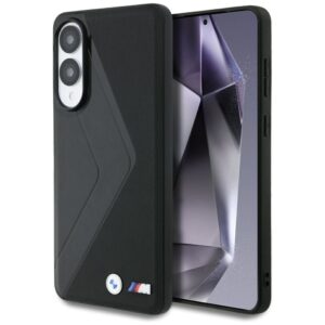 Citas preces BMW  BMW Leather Oversized Stripes MagSafe case for Samsung Galaxy S25 Edge - black 