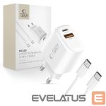 Kitos prekės Tech-Protect  Tech-Protect NCA20 PD 20W QC3.0 USB-A / USB-C Wall Charger + USB-C / USB-C Cable 100cm - White 
