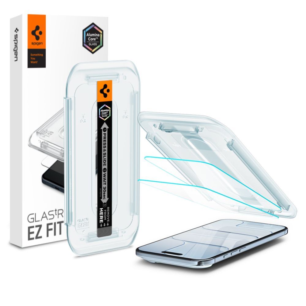 Citas preces Spigen Spigen Glas.TR EZ Fit 2-pack tempered glass for iPhone 17 Air - transparent