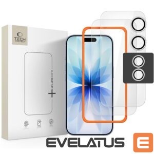 Citas preces Tech-Protect  Tech-Protect Easy Set+ 3-pack tempered glass for iPhone 17 - transparent 
