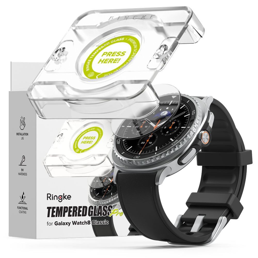 Muud kaubad Ringke Ringke Tempered Glass Pro 2-pack for Samsung Galaxy Watch 8 46mm - transparent