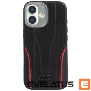 Citas preces Audi  Audi R8 Genuine Leather MagSafe Case for iPhone 17 - Black and Red 