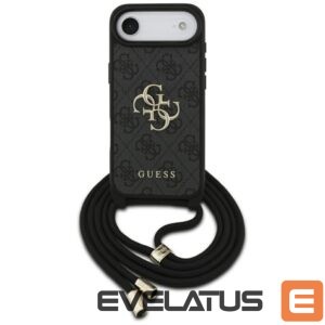 Citas preces Guess  Guess 4G Big Logo Cord Stap Crossbody Case for iPhone Air - Black 