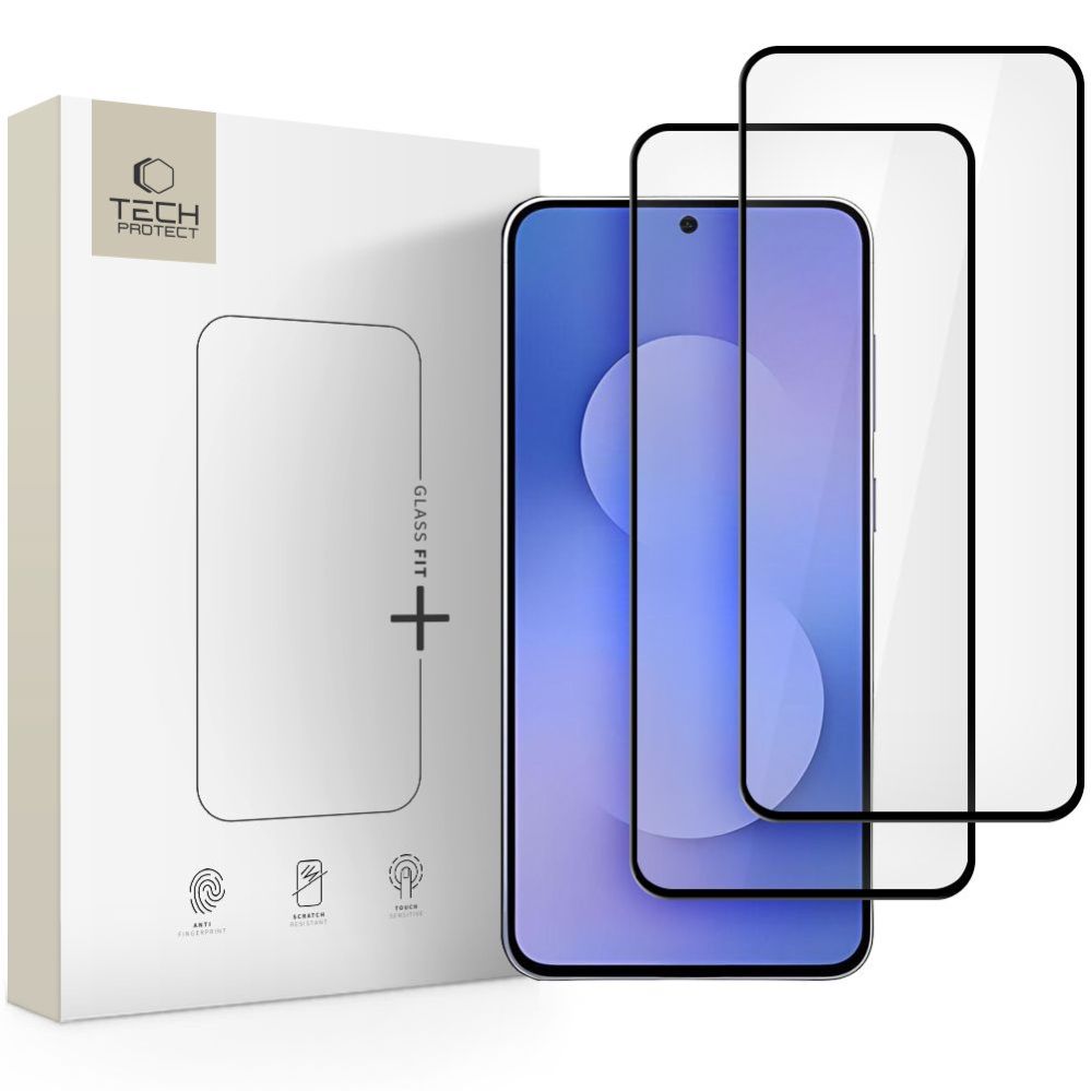 Other goods Tech-Protect Tech-Protect Glass Fit+ 2-pack tempered glass for Samsung Galaxy S25 FE - black