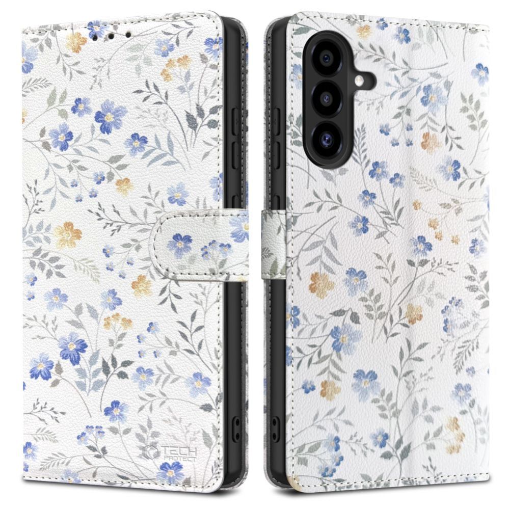 Other goods Tech-Protect Tech-Protect Wallet Case for Samsung Galaxy A26 5G / A17 4G / 5G - Daisies with Leaves