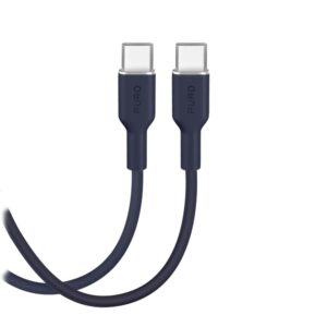 Citas preces Puro  Puro ICON USB-C - USB-C Cable 1.5m - Navy Blue 