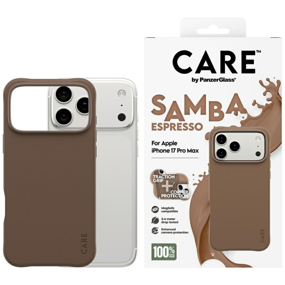 Other goods Panzer Glass CARE by PanzerGlass Fashionable Samba MagSafe Case for iPhone 17 Pro Max - Brown