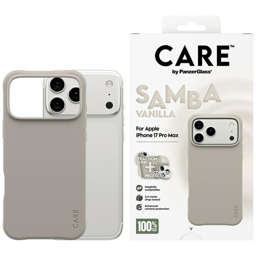Other goods Panzer Glass CARE by PanzerGlass Fashionable Samba MagSafe Case for iPhone 17 Pro Max - Gray