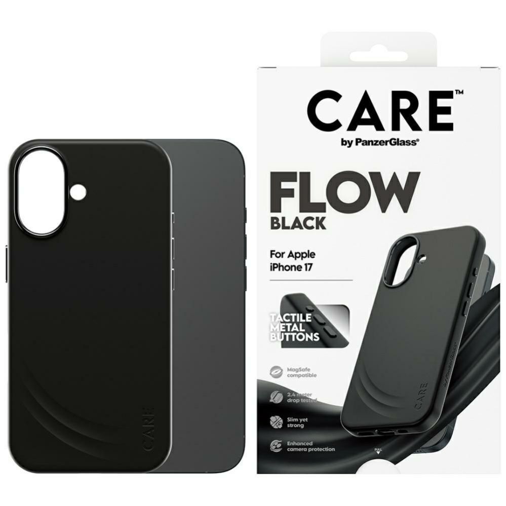 Citas preces Panzer Glass CARE by PanzerGlass Feature FLOW MagSafe Case for iPhone 17 - Black