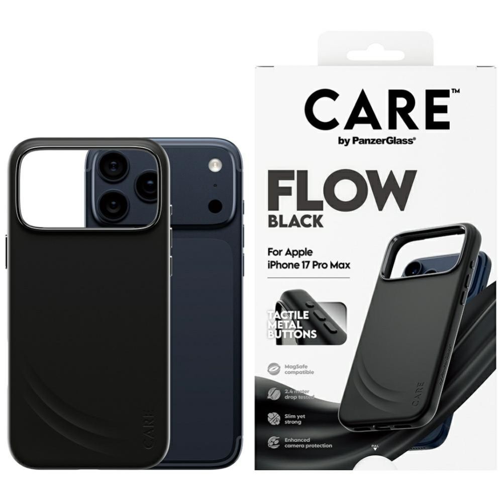 Other goods Panzer Glass CARE by PanzerGlass Feature FLOW MagSafe Case for iPhone 17 Pro Max - Black