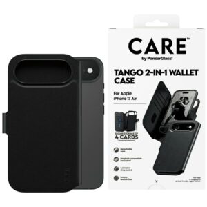Kitos prekės Panzer Glass  CARE by PanzerGlass Feature Tango 2in1 Wallet Case MagSafe for iPhone Air - Black 