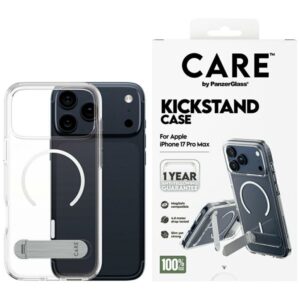 Kitos prekės Panzer Glass  CARE by PanzerGlass Feature Case w. Kickstand MagSafe for iPhone 17 Pro Max - Clear 