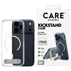 Kitos prekės Panzer Glass  CARE by PanzerGlass Feature Case w. Kickstand MagSafe for iPhone 17 Pro - Clear 