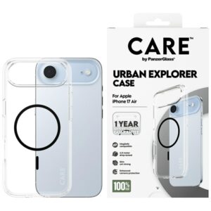 Kitos prekės Panzer Glass  CARE by PanzerGlass Flagship Urban Explorer Case w. Black MagSafe for iPhone Air - Transparent 