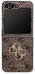 Citas preces Guess  Guess Big 4G Logo Classic Logo Case for Samsung Galaxy Z Flip 7 - Brown 