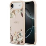 Muud kaubad Guess  Guess Grained Flowers Classic Logo MagSafe iPhone Air Case - Pink 