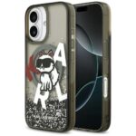 Citas preces Karl Lagerfeld  Karl Lagerfeld Liquid Glitter Choupette Logo MagSafe iPhone 17 Case - Black 