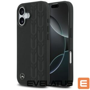 Citas preces Mercedes-Benz  Mercedes Leather Laurel Leaves MagSafe Case for iPhone 17 - Black 