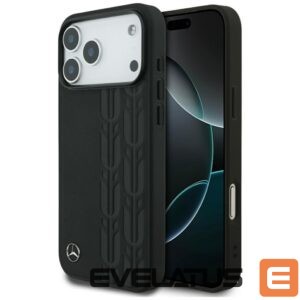 Citas preces Mercedes-Benz  Mercedes Leather Laurel Leaves MagSafe Case for iPhone 17 Pro Max - Black 