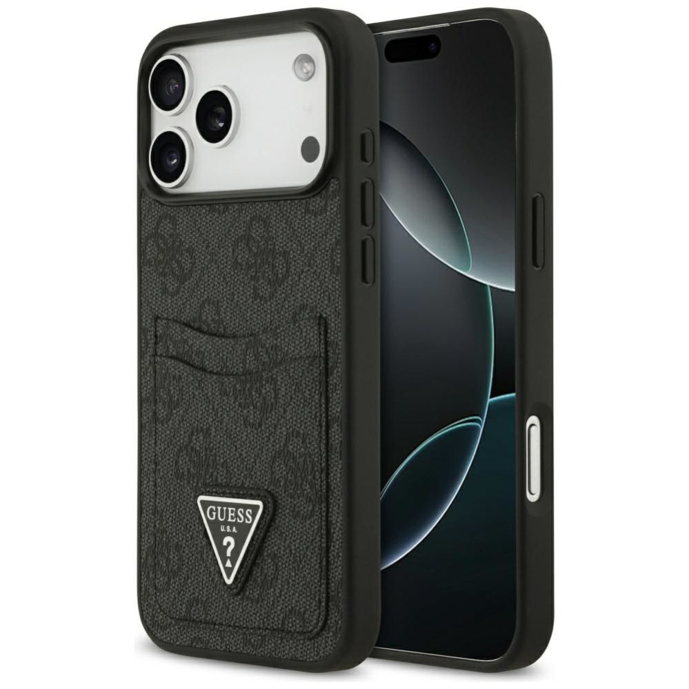 Muud kaubad Guess Guess 4G nauble Card Triangle case for iPhone 17 Pro Max - black