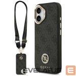 Kitos prekės Guess  Guess 4G Strass Logo & Big Strap Metal Buttons MagSafe Case for iPhone 17 - Black 