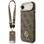 Muud kaubad Guess  Guess 4G Strass Logo & Big Strap Metal Buttons MagSafe Case for iPhone Air - Brown 